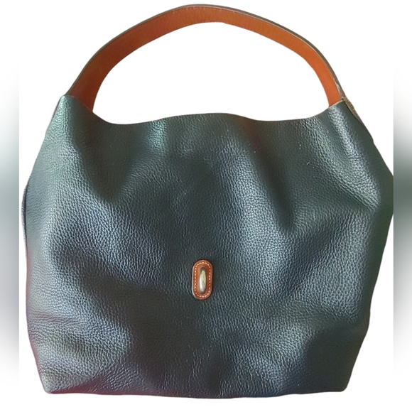 Dooney & Bourke Pebble Grain Logo Lock Shoulder Bag Hobo Purse - Picture 5 of 16